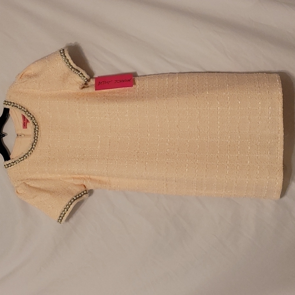 BETSEY Johnson Tweed  princess pink dress - Picture 9 of 17